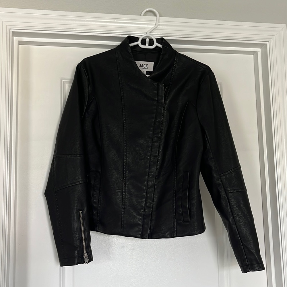 Brand New with tags Black Faux Leather Jacket